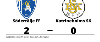 Förlust med 0-2 för Katrineholms SK mot Södertälje FF