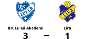 IFK Luleå Akademi vann på hemmaplan mot Lira