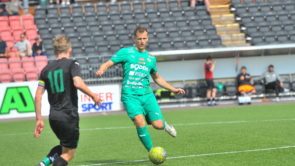 Felix Gustavsson var avstängd i segern i seriefinalen mot Team TG senast. Matchen innan stod han för båda målen när BBK vann över Gottne (bilden). Nu ser han fram emot att förlänga segersviten till sju raka vinster i onsdagens derby mot IFK Luleå.