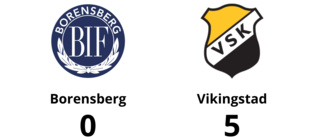 Borensberg chanslöst mot Vikingstad