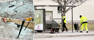 Vandalisering vid Tuna Park – glassplitter överallt