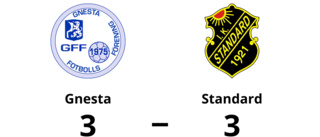 3-3 för Gnesta och Standard