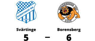 Borensberg vann mot Svärtinge i förlängningen