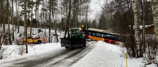 Busschauffören om halkan på vägen: "Sen gled jag bara bakåt"