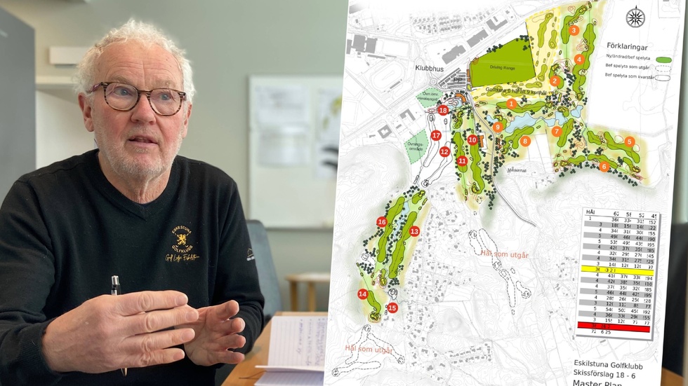 Göran Lindblad, som är vd för Eskilstuna Golf AB, ser positivt på klubbens framtid. 