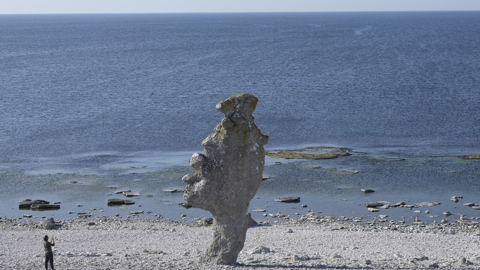 Raukar på Fårö. Arkivbild.