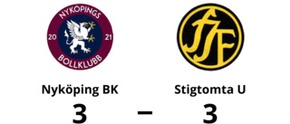 Kryss på övertid för Stigtomta U mot Nyköping BK