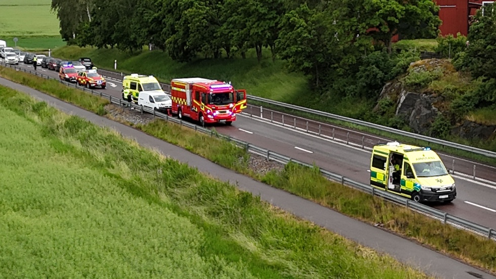 Trafikolycka på E22.