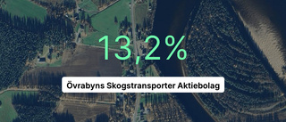 Så ser fjolårets siffror ut för Övrabyns Skogstransporter AB