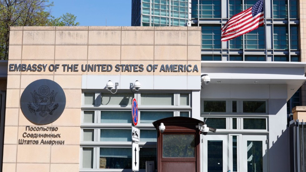USA:s ambassad i Ryssland. Arkivbild.
