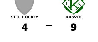 Utklassning när Rosvik besegrade Stil Hockey