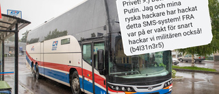 Fick sms från "Vladimir Putin" – via Länstrafikens sms-tjänst