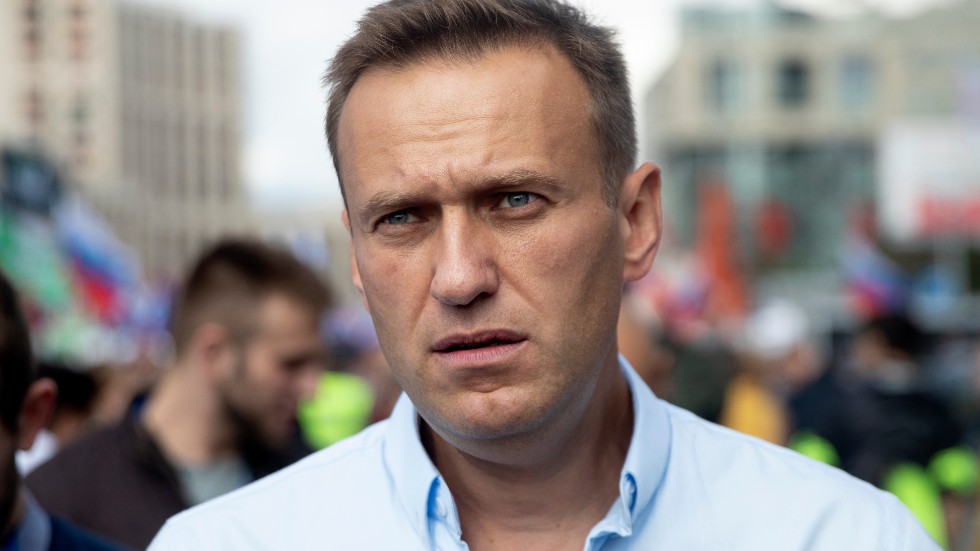Aleksej Navalnyj vid en protest i Moskva 2019. Arkivbild.