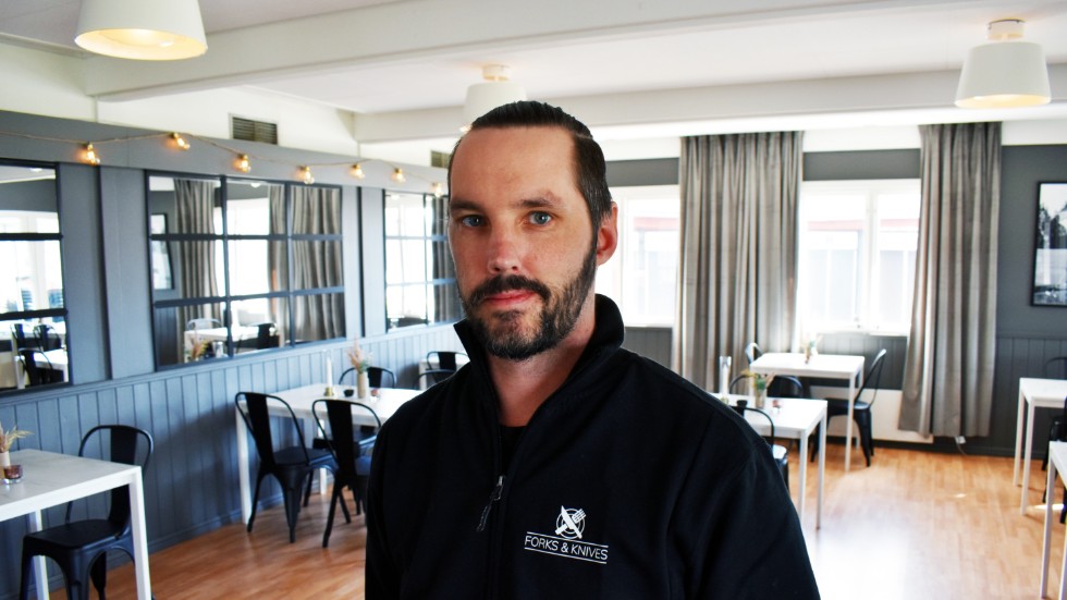”Vi ville få med den här restaurangkänslan, att vi har gjort något eget, satt vår prägel på stället”, säger Michael Engzell om den nya inredningen.