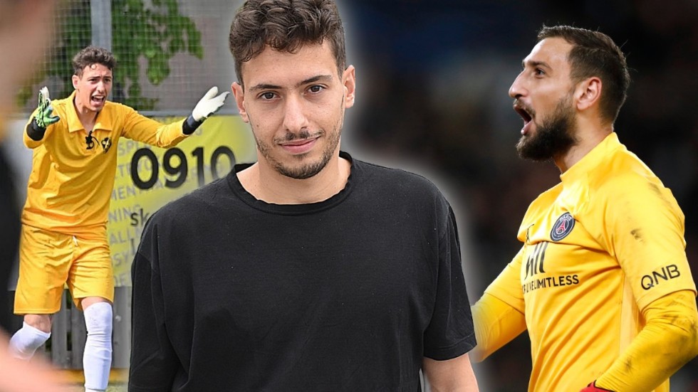 Skellefteå FF:s målvakt Riccardo Brugnoni var precis som Gianluigi Donnarumma landslagsmålvakt för Italien på ungdomsnivå. Men sedan tog fotbollen dem åt olika håll.