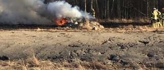 Vittnen: Tre personer sprang från bilbrand