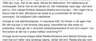 Christel startade upprop på Facebook: "Mitt hjärta klappar för lantbruket"