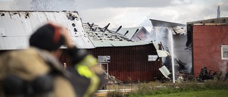 Dramatisk brand på gård – svetstuber riskerade att explodera