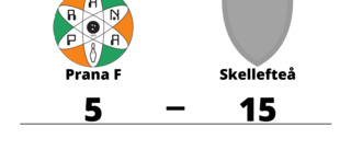 Skellefteå utklassade Prana F på bortaplan