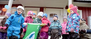 Förskolan Lyckebo hissade grön flagg