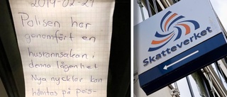 Okänd skrev sig på parets adress