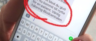 Ge blod – få ett tack-sms