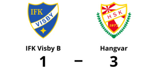 Hangvar säkrade bortaseger mot IFK Visby B