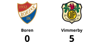 Boren utklassat av Vimmerby hemma - med 0-5