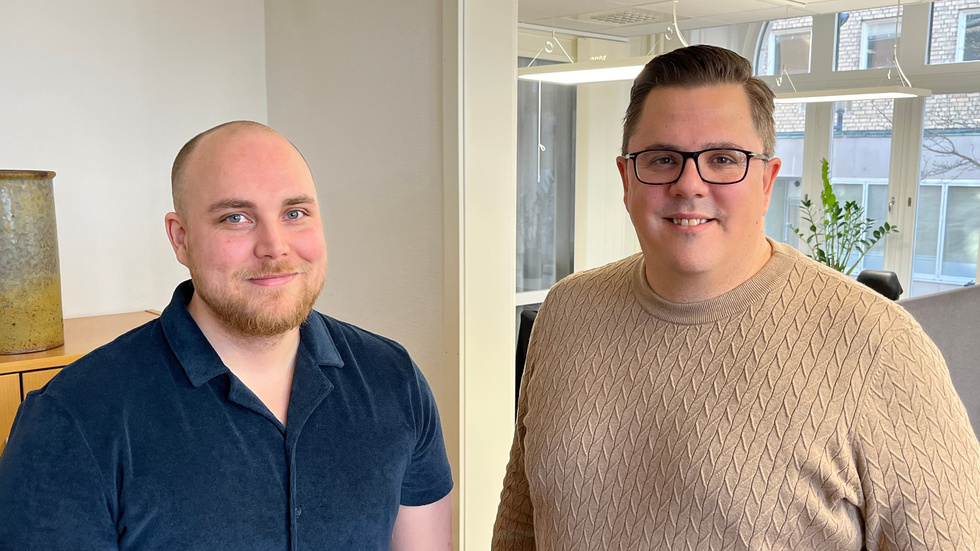 John Karlsson och Denis Oreskovic är näringslivsutvecklare på Eskilstuna kommun. 