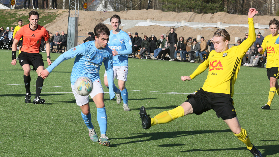 Philip Leal gjorde en stark match och skapade oreda för Älta. 