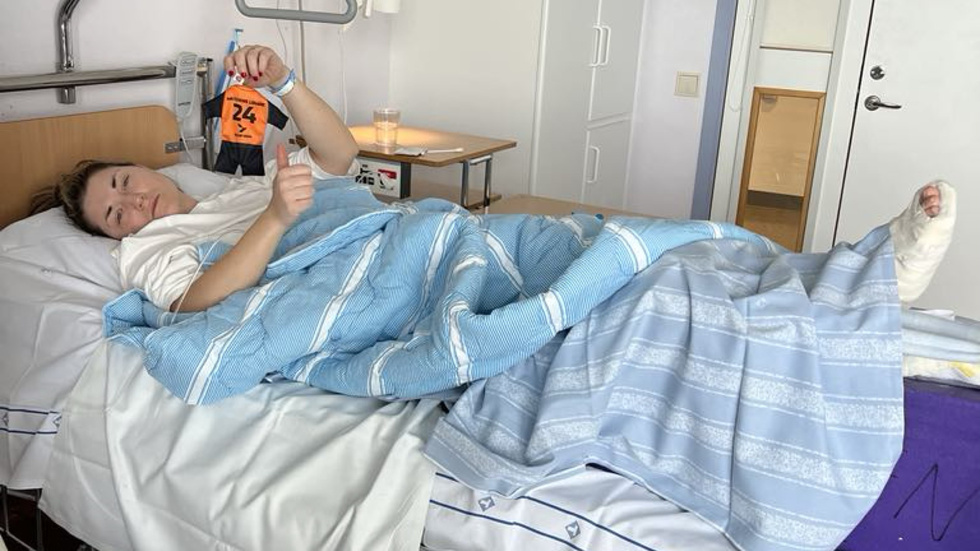 Yttergren satsade på att spela i division 1 i år, men skadade sig allvarligt i helgen. 