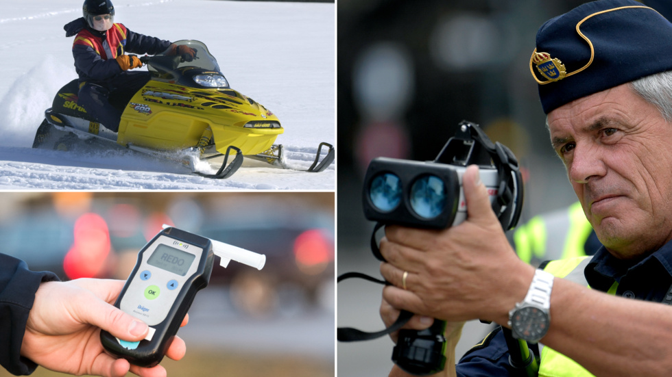 Polisen kontrollerade hastigheter och nykterhet på Anderstorp på söndagen.