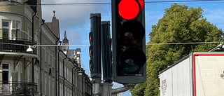 Köer så långt ögat kan nå på Östra promenaden. 