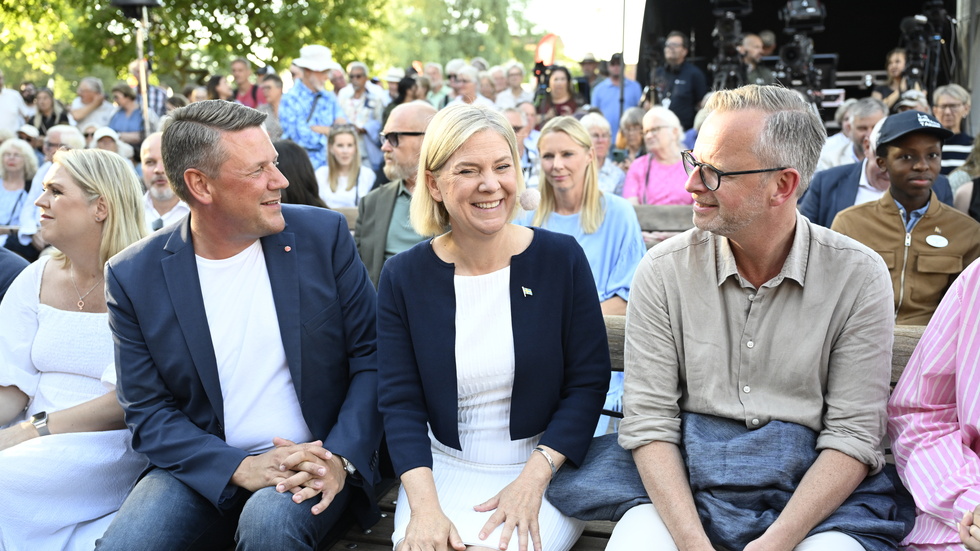 Socialdemokraternas ledande personer som socialpolitikern Lena Hallengren, partisekreteraren Tobias Baudin, partiledaren Magdalena Andersson och finanspolitiska talespersonen Mikael Damberg har uppdraget att hålla partiet kvar i en samhällsnyttig och regeringsduglig mittfåra där tillgänglig baskraft för mer elektricitet är ett fundament. 