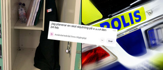 Krisgruppen hade flera möten – efter hot om skolskjutning