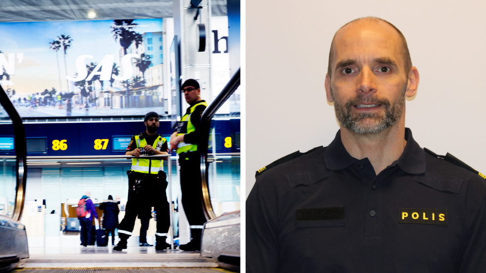 Robert Alvrud är inspektör och gruppchef vid gränspolisen på Arlanda.