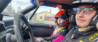 Gjorde rallydebut – med syrran som kartläsare och i farsans bil