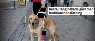 Kritiken mot att neka gäster med ledarhund: "Det är inte okej"