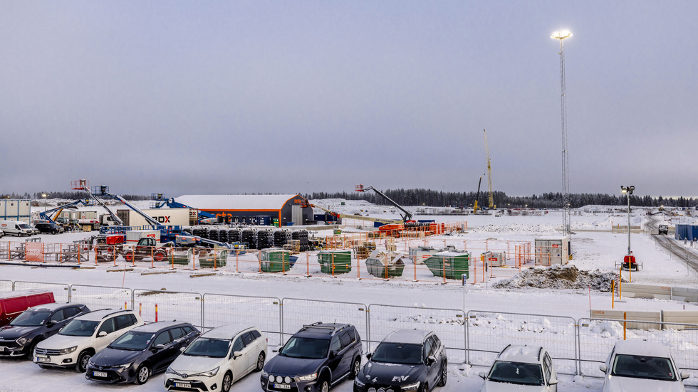 H2 Green Steels industriområde i norra Svartbyn, där stålverket ska byggas.