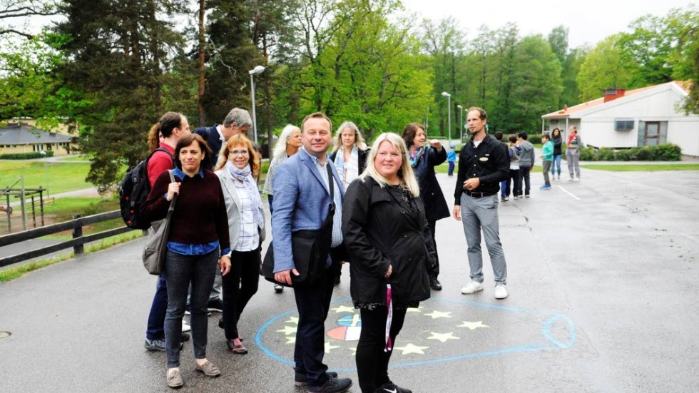 Skolledare och lärare från Ungern och Tyskland tillbringade måndagen på Ankarsrums skola.