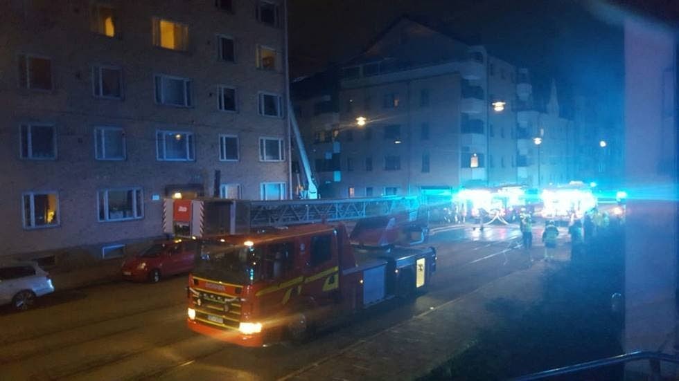 Det var här i korsningen som det brann på vinden.
