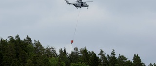 Helikopter upptäckte branden