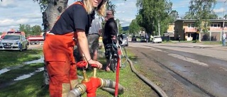 Verkstad totalförstörd