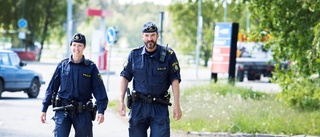 Ovanligt många poliser på gatorna