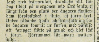 Ångaren Rutland förliste 1899 vid Örö