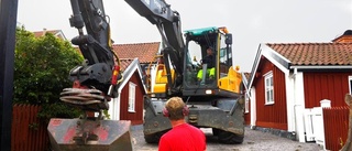 Marken dräneras kring båtmansstugor