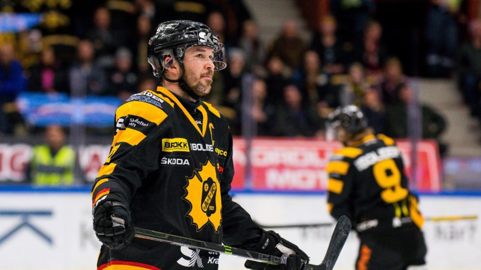 Jimmie Ericsson i klassiska Skellefteå-tröjan.