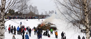 Valborgsmässoafton firades i kramsnö