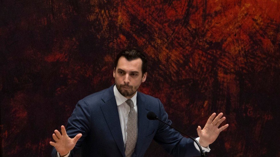 Den nederländske politikern Thierry Baudet. Arkivbild.