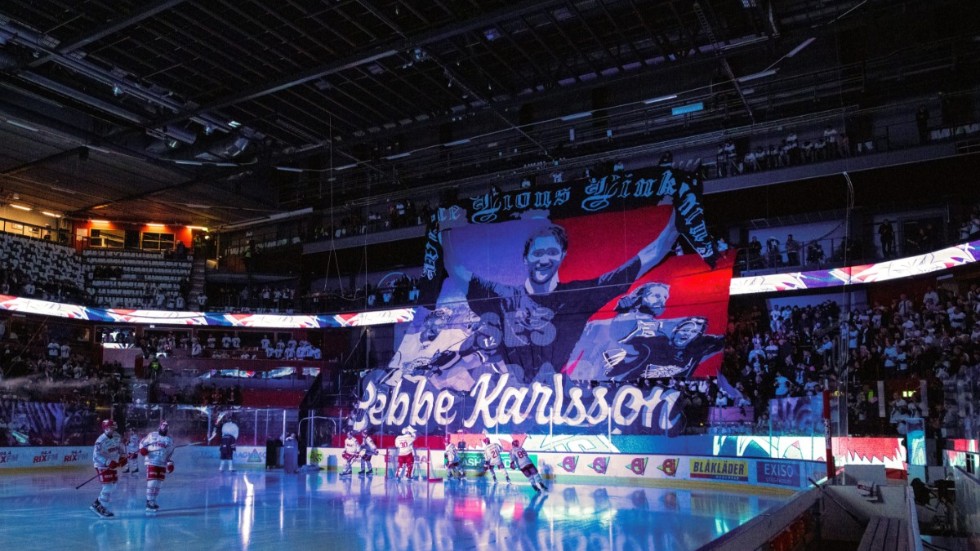 Fint tifo av LHC-klacken.